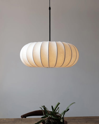 Lampa wisząca tkanina minimalistyczny styl japoński