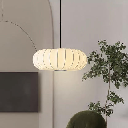 Lampa wisząca tkanina minimalistyczny styl japoński