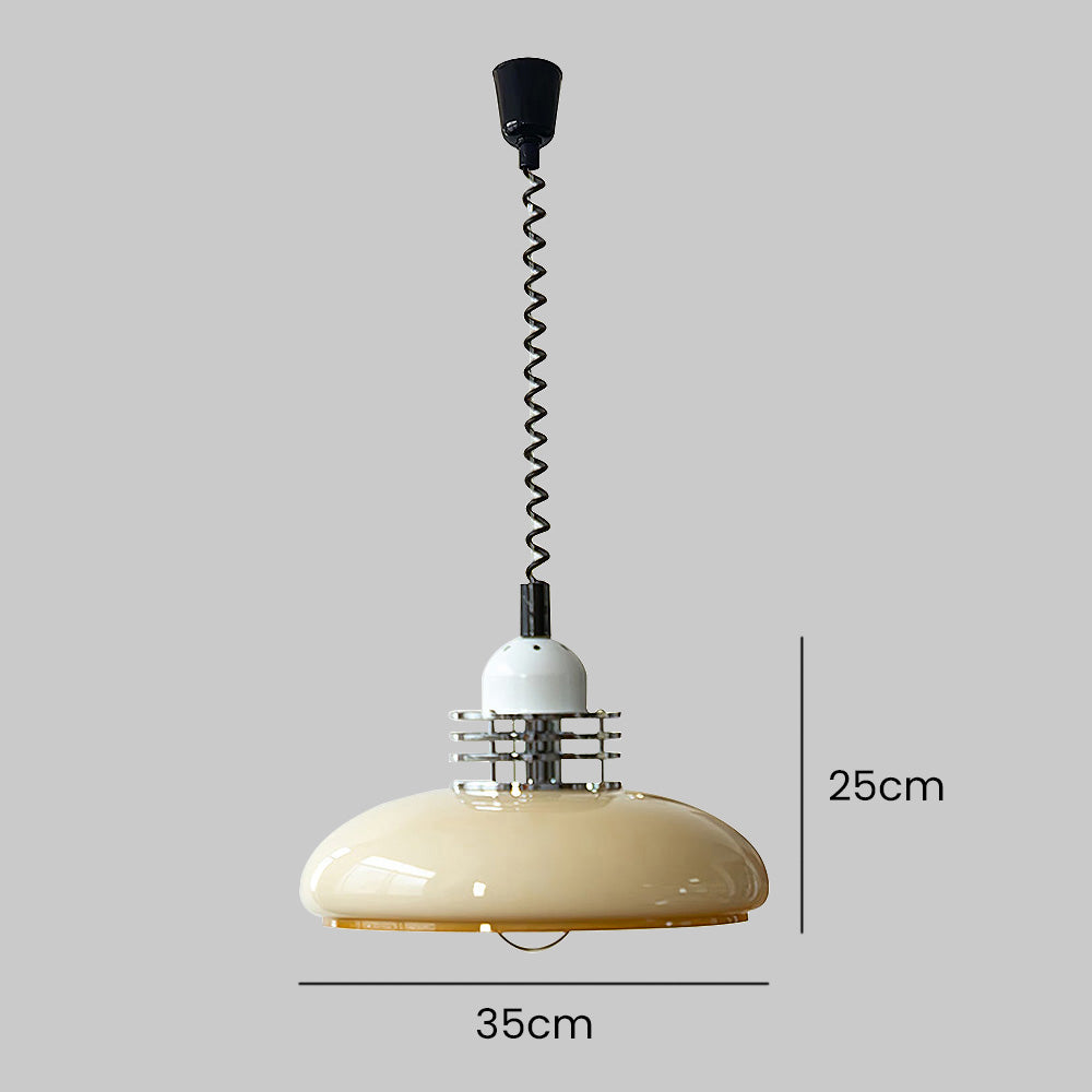 Bauhaus-Inspired Brown Glass Pendant Light Fixture for Stylish Living Room Illumination and Contemporary Décor