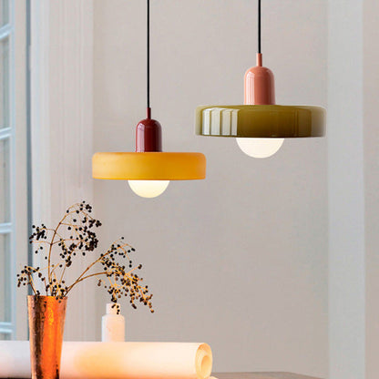 Coloured Glass Pendant Light for Modern Homes