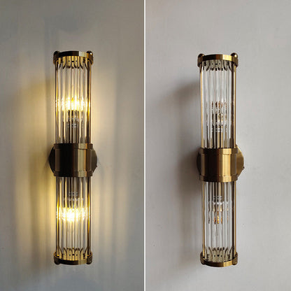Wall Light Gold Glass LED Indoor Fixture