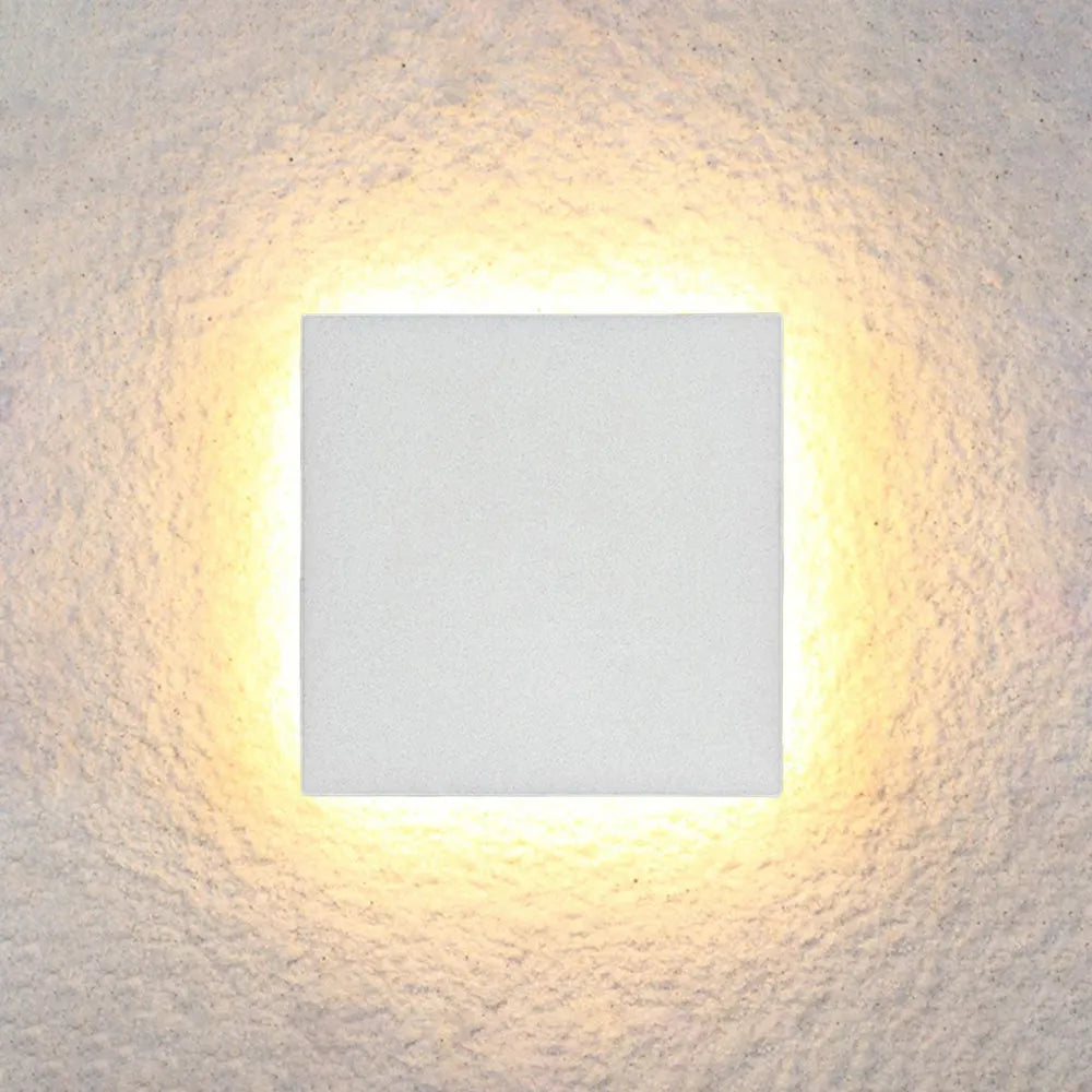 Lámpara de pared moderna LED negra para exterior