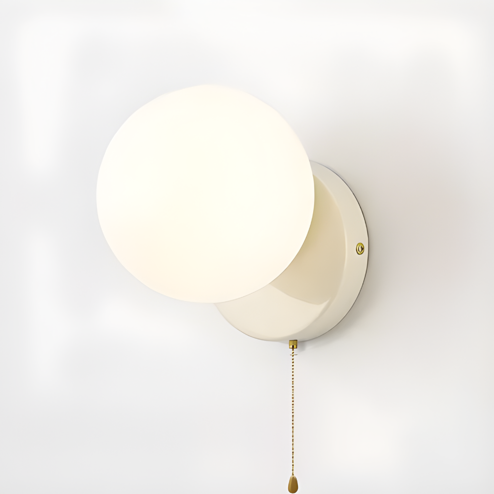 Applique da parete moderna con globo di vetro lampada LED da interno