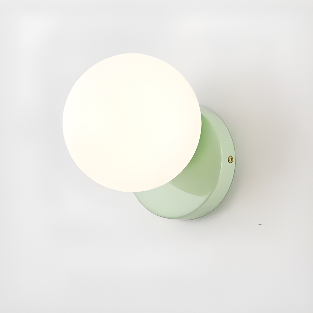 Applique da parete moderna con globo di vetro lampada LED da interno