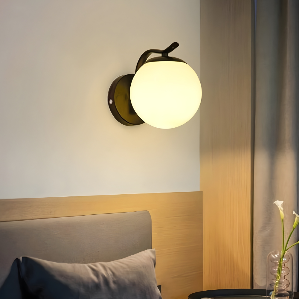 Wandlampe Modern Metall Glas Kugel LED Innenleuchte