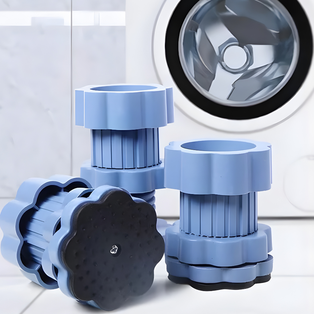 Almohadillas elevadoras para base de lavadora Antivibración Antideslizantes Ajustables