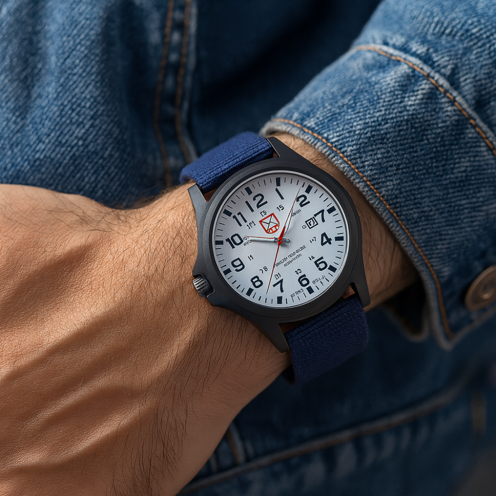 Reloj táctico militar resistente impermeable al aire libre brújula barómetro a prueba de golpes