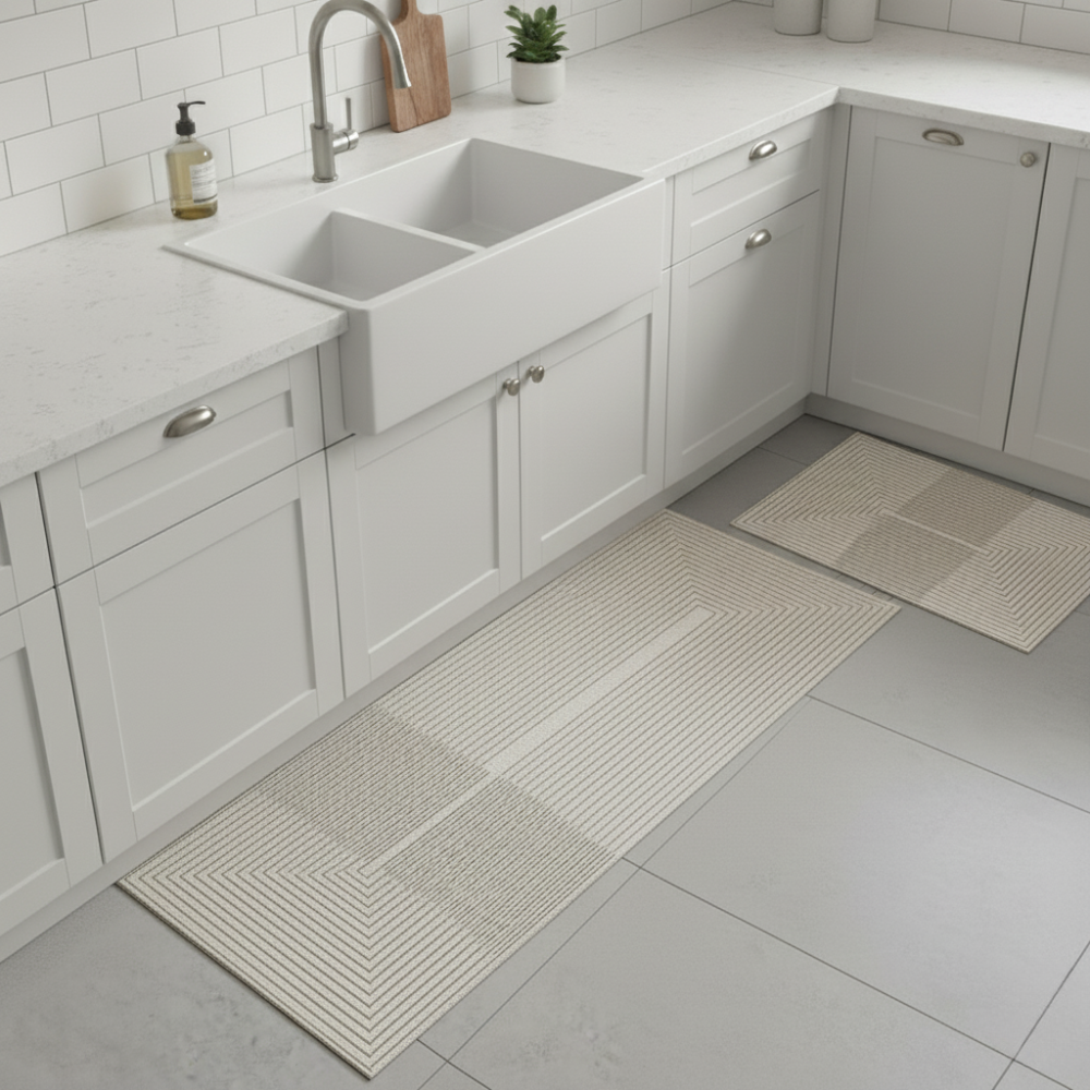 Wasserabsorbierende rutschfeste Küchenbodenmatte waschbarer Teppich
