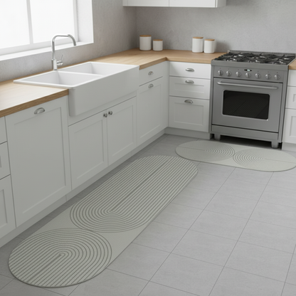Wasserabsorbierende rutschfeste Küchenbodenmatte waschbarer Teppich