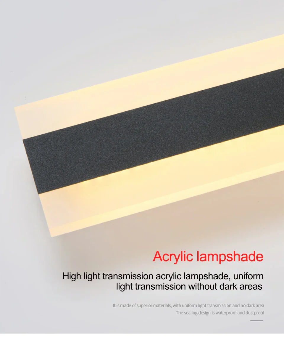 Applique murale extérieure moderne lampe LED étanche