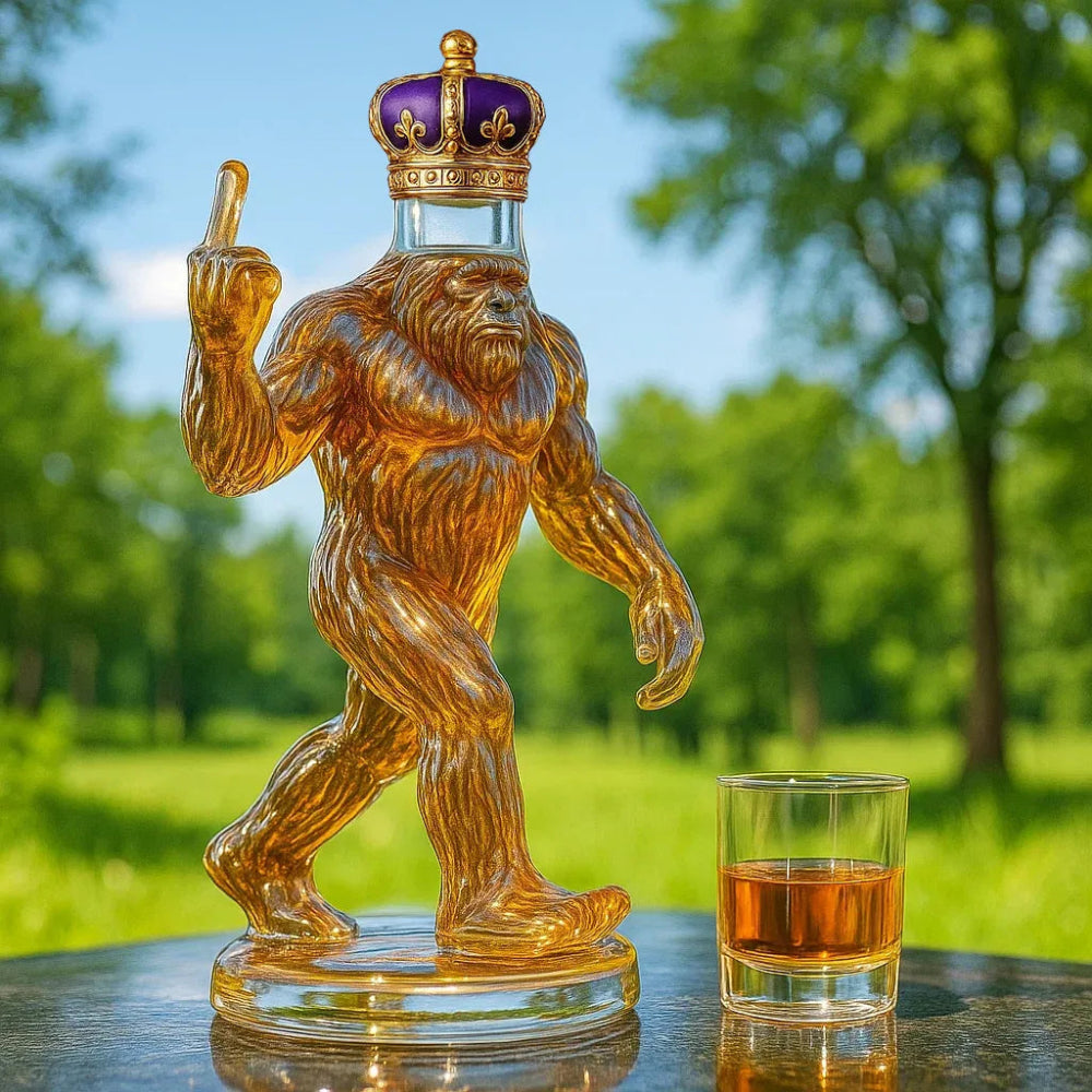 SasquatchSips – Funny Bigfoot Whiskey Bottle - Image 1