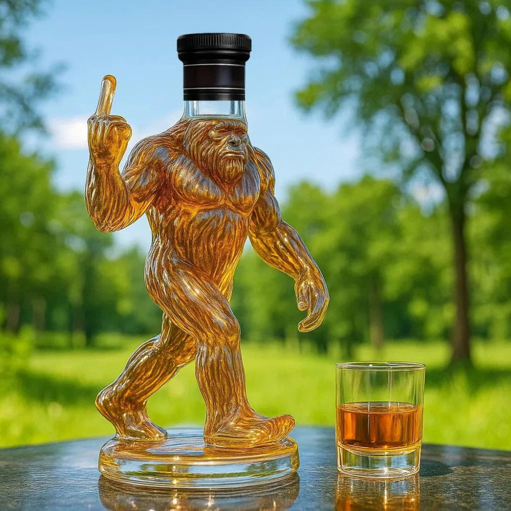 SasquatchSips – Funny Bigfoot Whiskey Bottle - Image 3