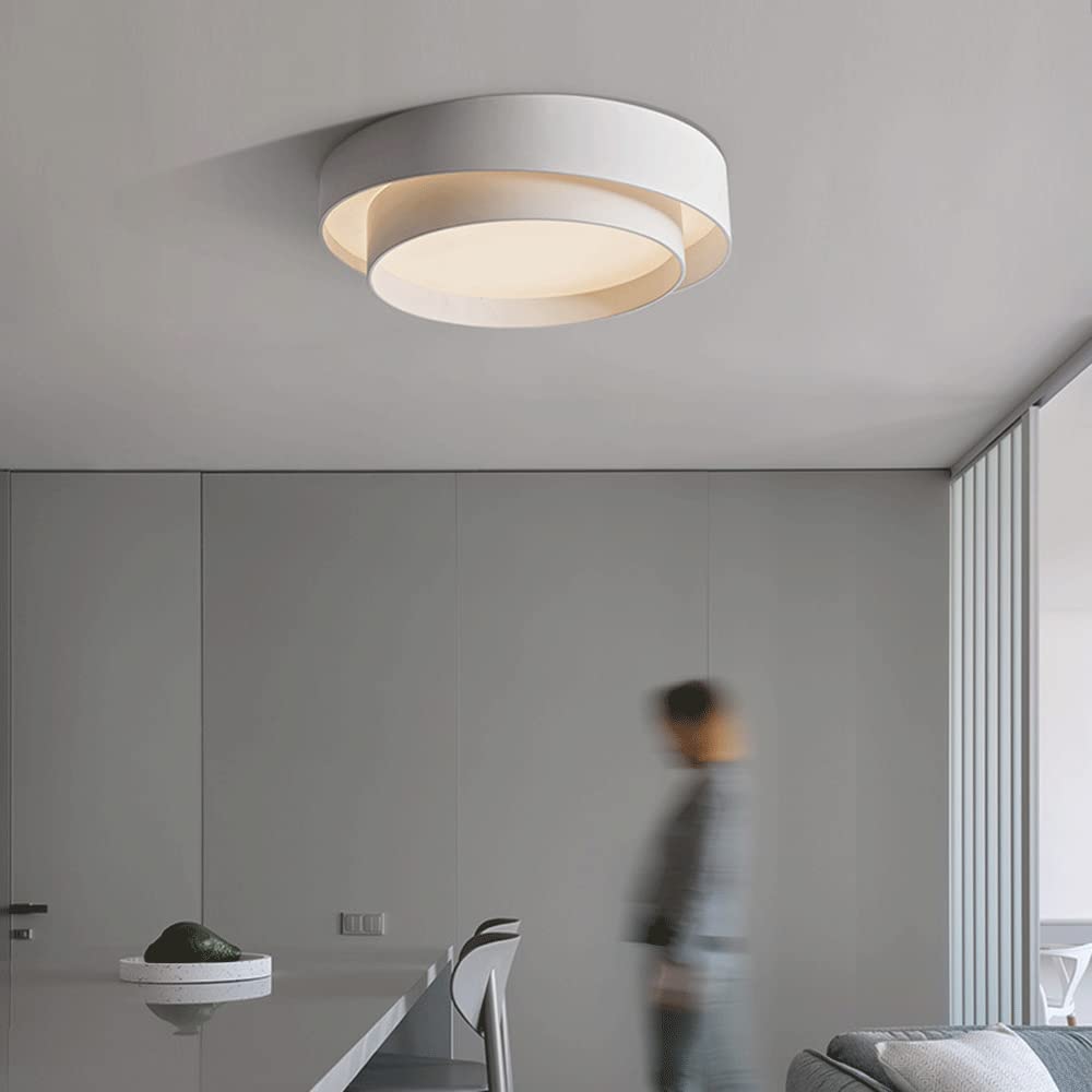 Nordic Modern Minimalist Round LED Ceiling Light Fixture for Contemporary Home Decor and Stylish Illumination