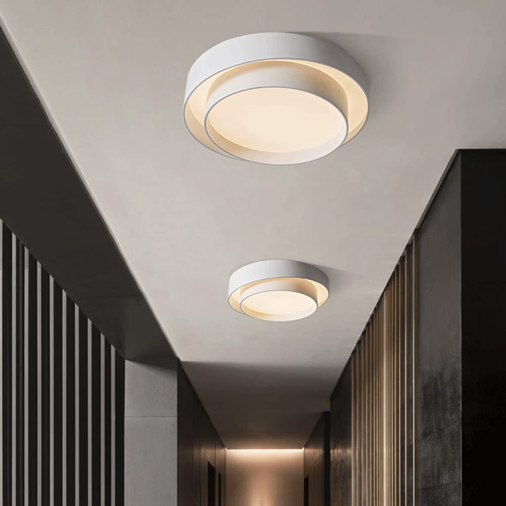 Nordic Modern Minimalist Round LED Ceiling Light Fixture for Contemporary Home Decor and Stylish Illumination