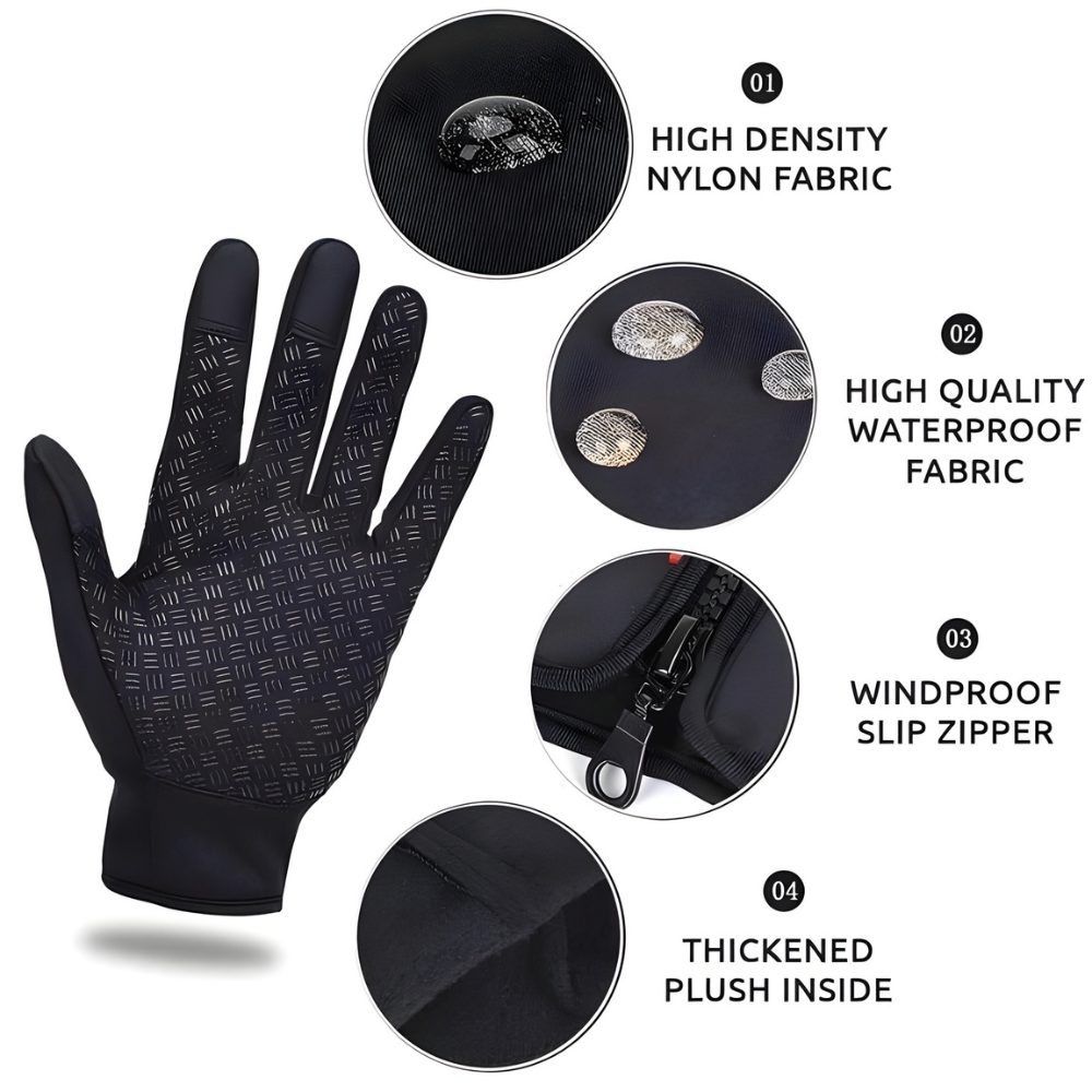 Waterproof Winter Thermal Gloves Windproof
