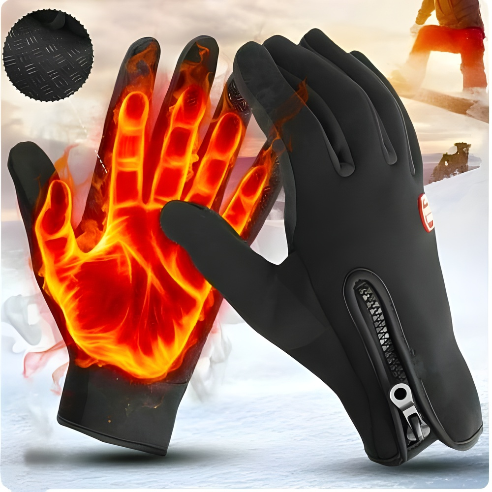 Gants thermiques d'hiver imperméables coupe-vent
