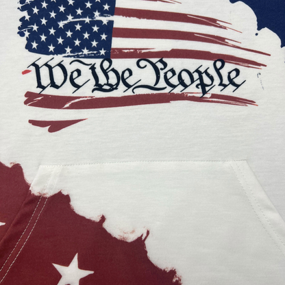 Women's American Flag Pullover Hoodie Patriotic Sweater