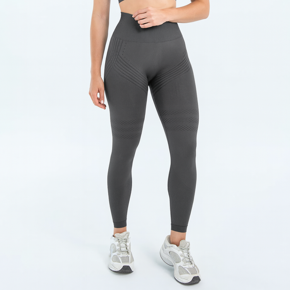 Women High Waisted Seamless Gym Leggings Tummy Control Stretch Fit