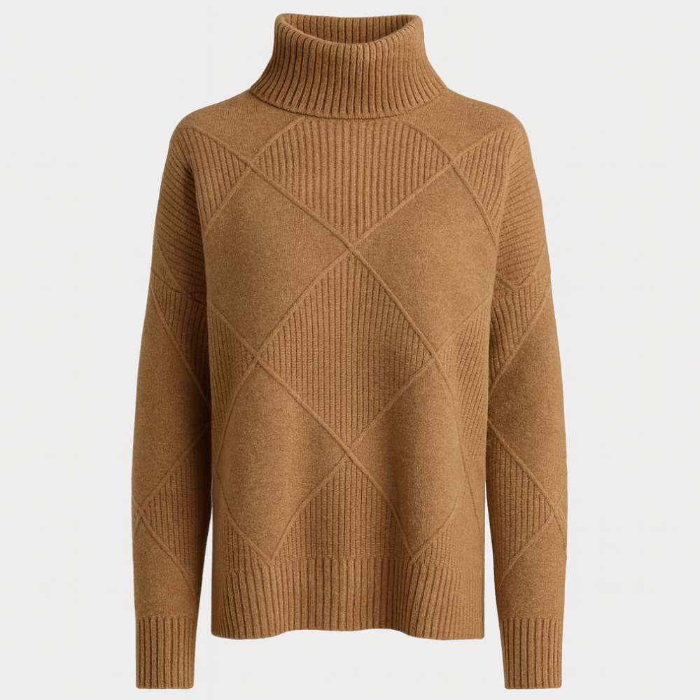 Women Knitted Turtleneck Jumper Long Sleeve Oversized