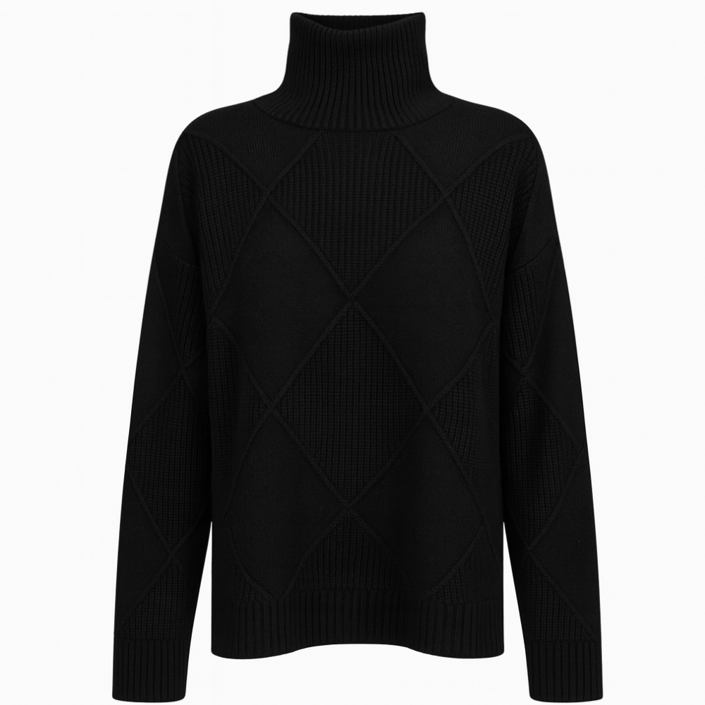 Women Knitted Turtleneck Jumper Long Sleeve Oversized