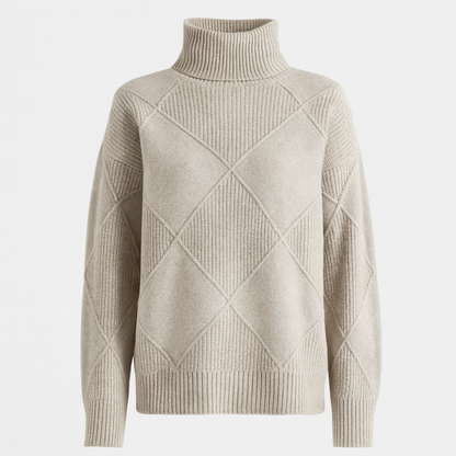 Women Knitted Turtleneck Jumper Long Sleeve Oversized