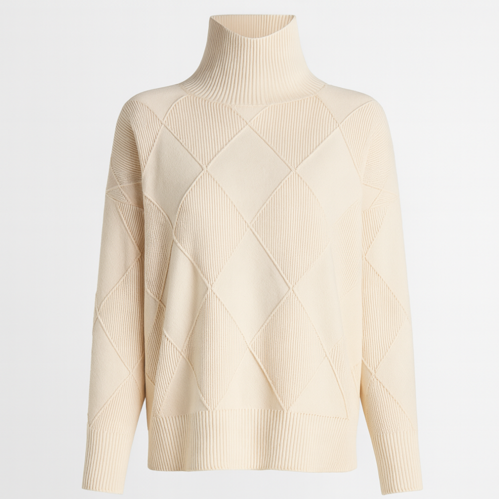 Women Knitted Turtleneck Jumper Long Sleeve Oversized