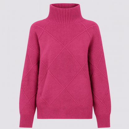 Women Knitted Turtleneck Jumper Long Sleeve Oversized