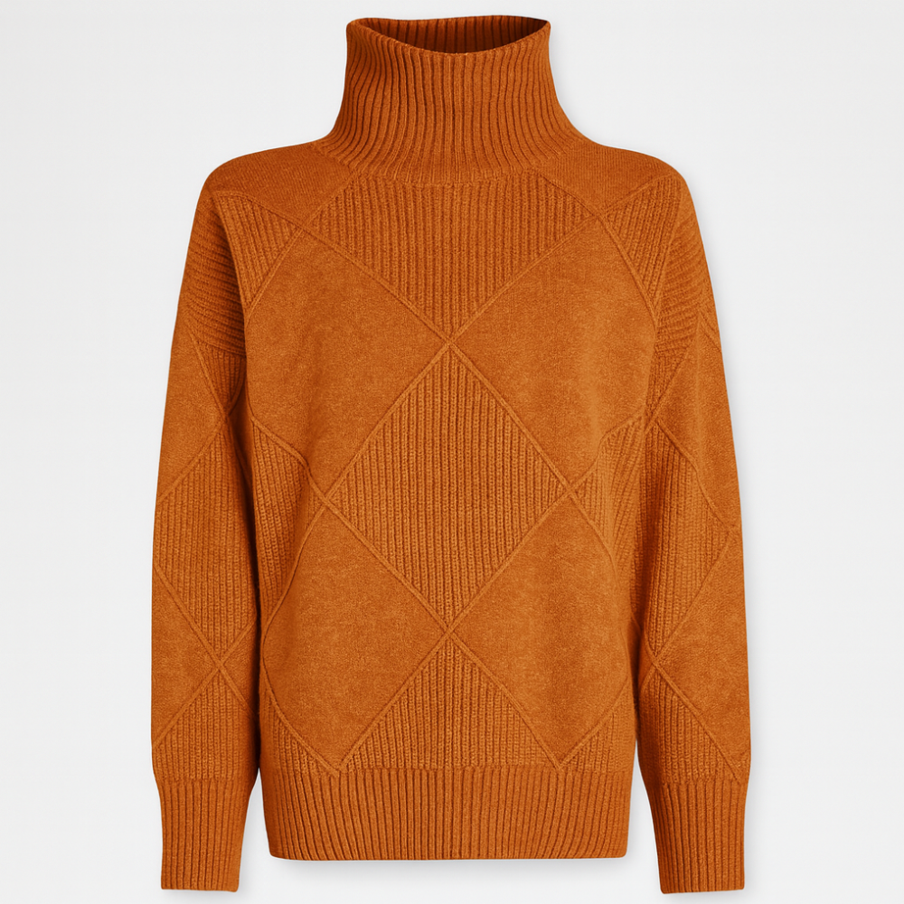 Women Knitted Turtleneck Jumper Long Sleeve Oversized