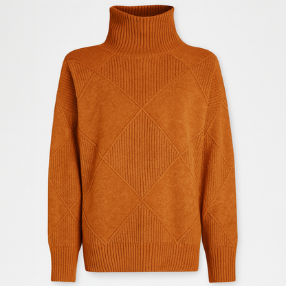 Women Knitted Turtleneck Jumper Long Sleeve Oversized