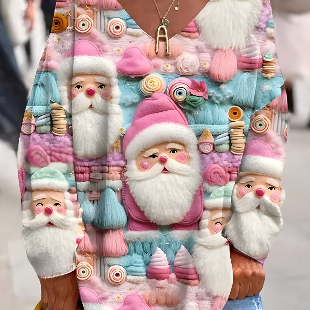 Women Oversized Knitted Christmas Sweatshirt Long Sleeve Jumper