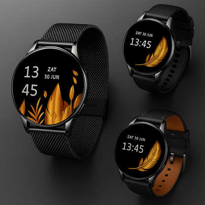 Women Smartwatch Stainless Steel AMOLED Fitness Tracker