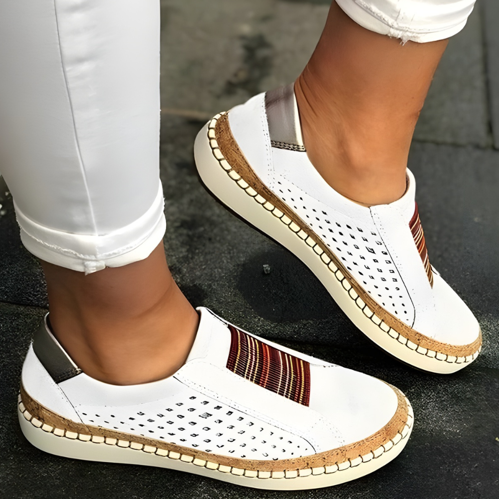 Women Walking Slip On Shoes Breathable Casual Trainers