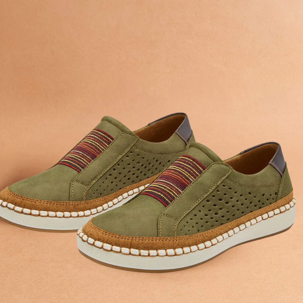 Women Walking Slip On Shoes Breathable Casual Trainers