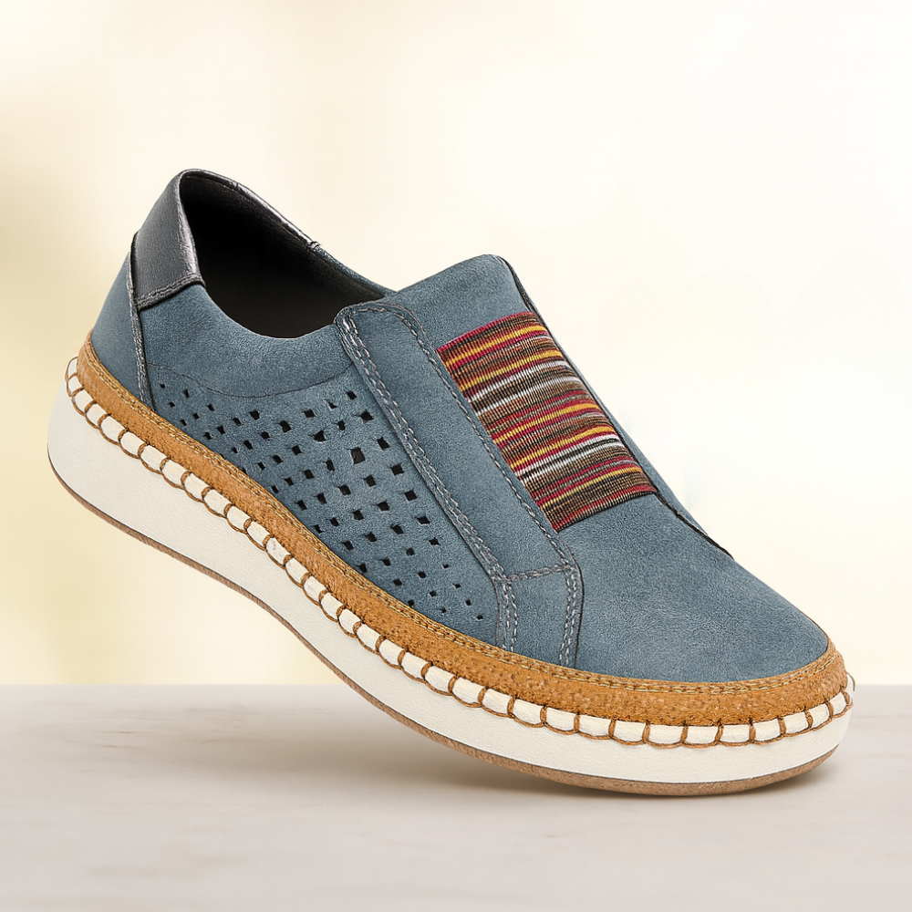 Women Walking Slip On Shoes Breathable Casual Trainers