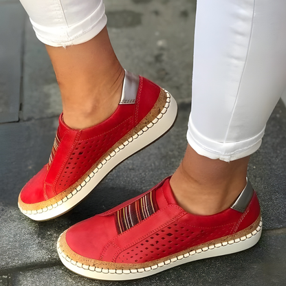 Women Walking Slip On Shoes Breathable Casual Trainers