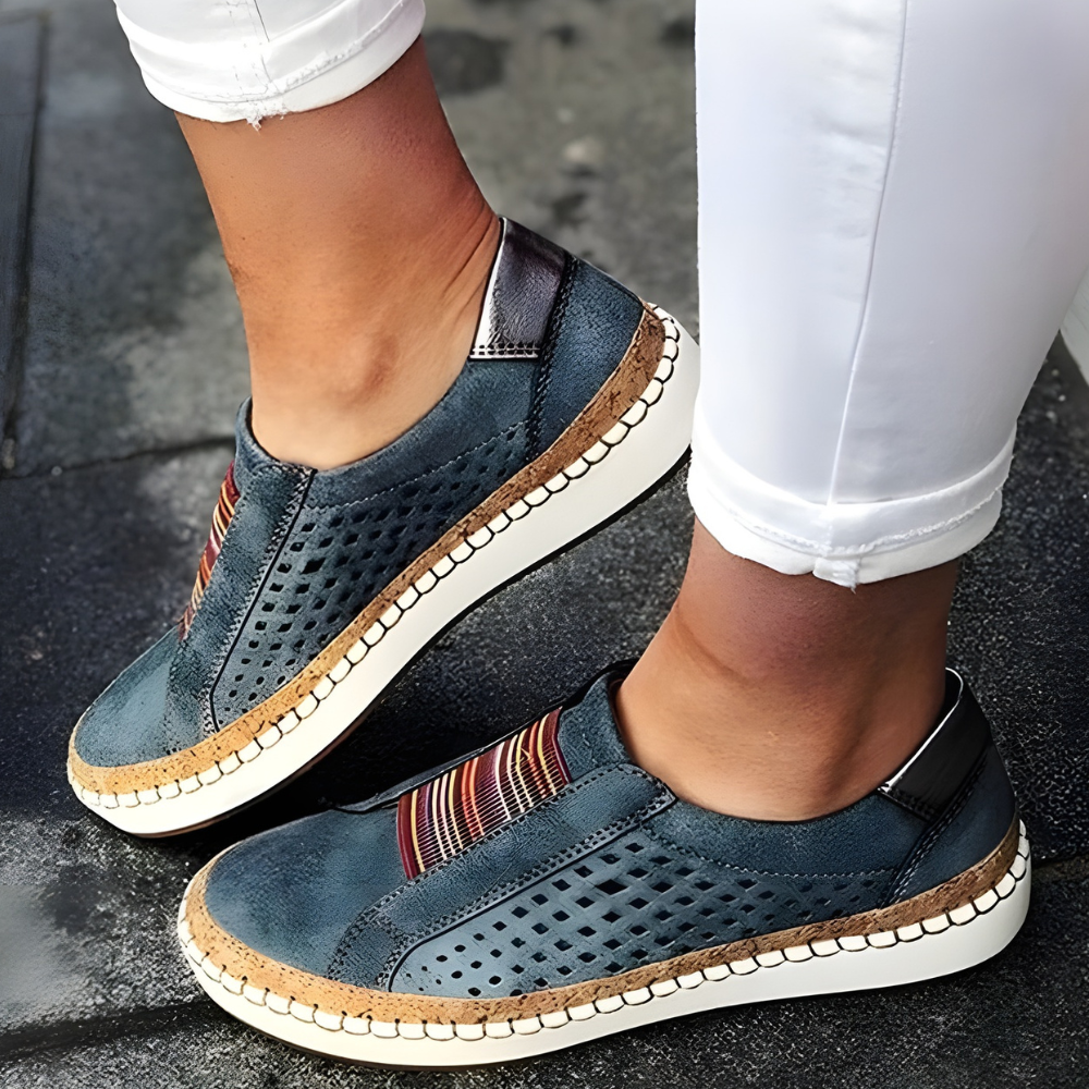 Women Walking Slip On Shoes Breathable Casual Trainers