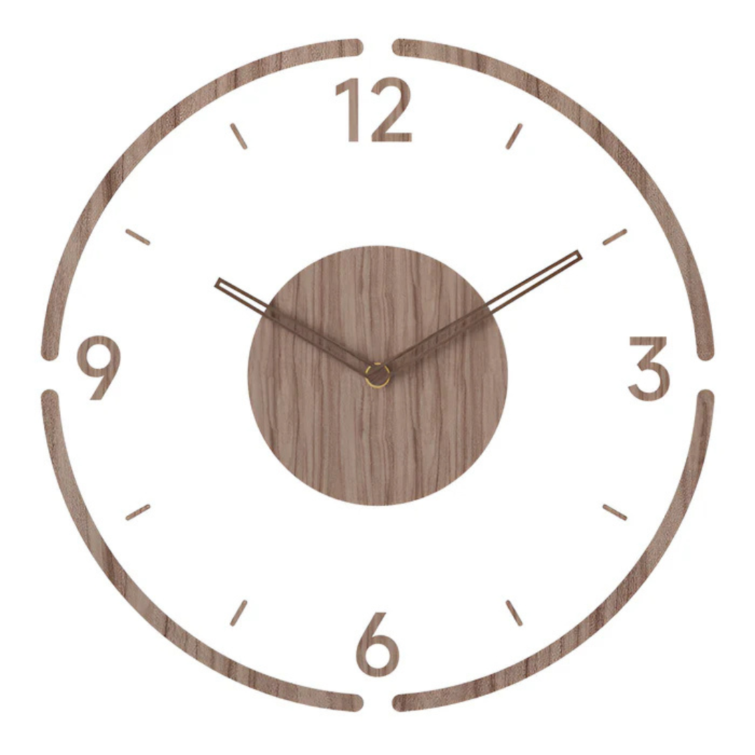 Orologio da parete moderno in legno silenzioso