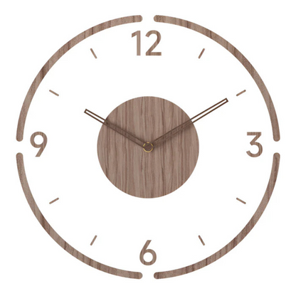 Orologio da parete moderno in legno silenzioso