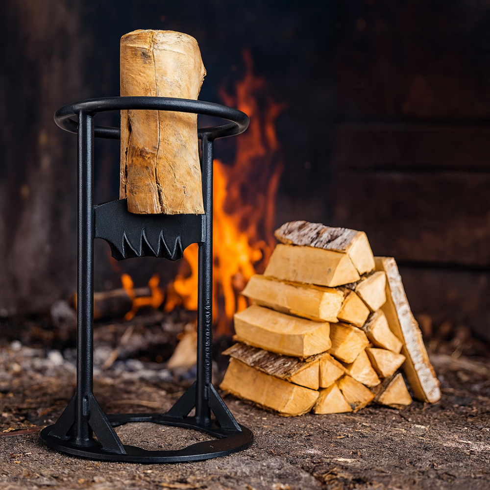 Wood Splitter Heavy Duty Steel Manual Log Splitter Firewood