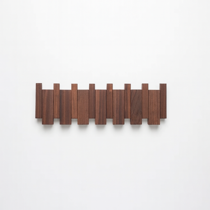 Wood Wall Key Coat Rack Magnetic Folding Hooks Entryway Organizer