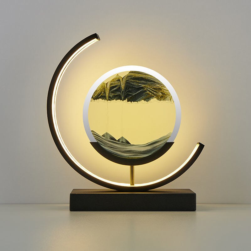 Nachttischlampe Modernes LED Sandkunstlicht