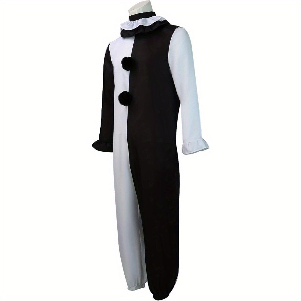 Mono de disfraz vintage unisex de manga larga para Halloween | Pompones