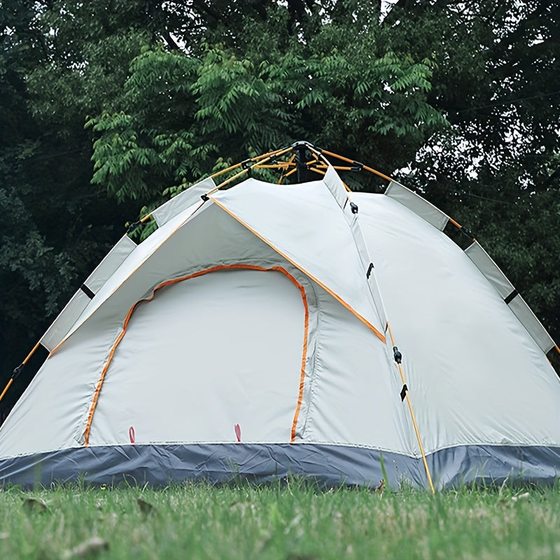 Tente de camping pop-up avec double porte zippée
