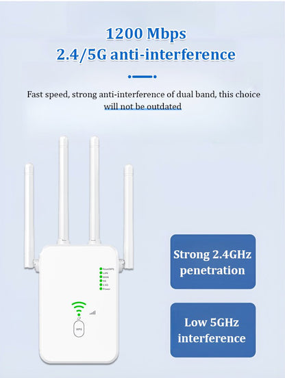 WiFiBoost – Dual-Band Signal Extender
