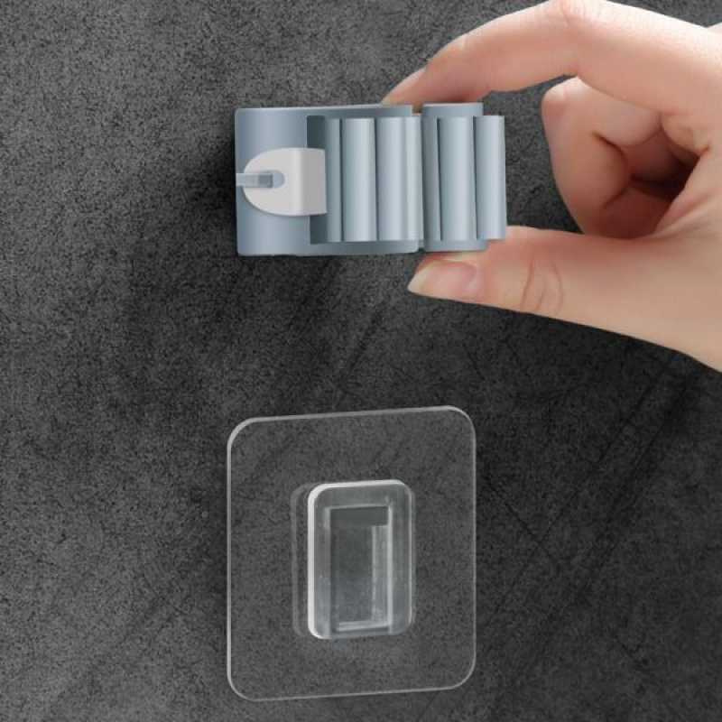StickHold – Strong Adhesive Mop Hooks 3-Pack