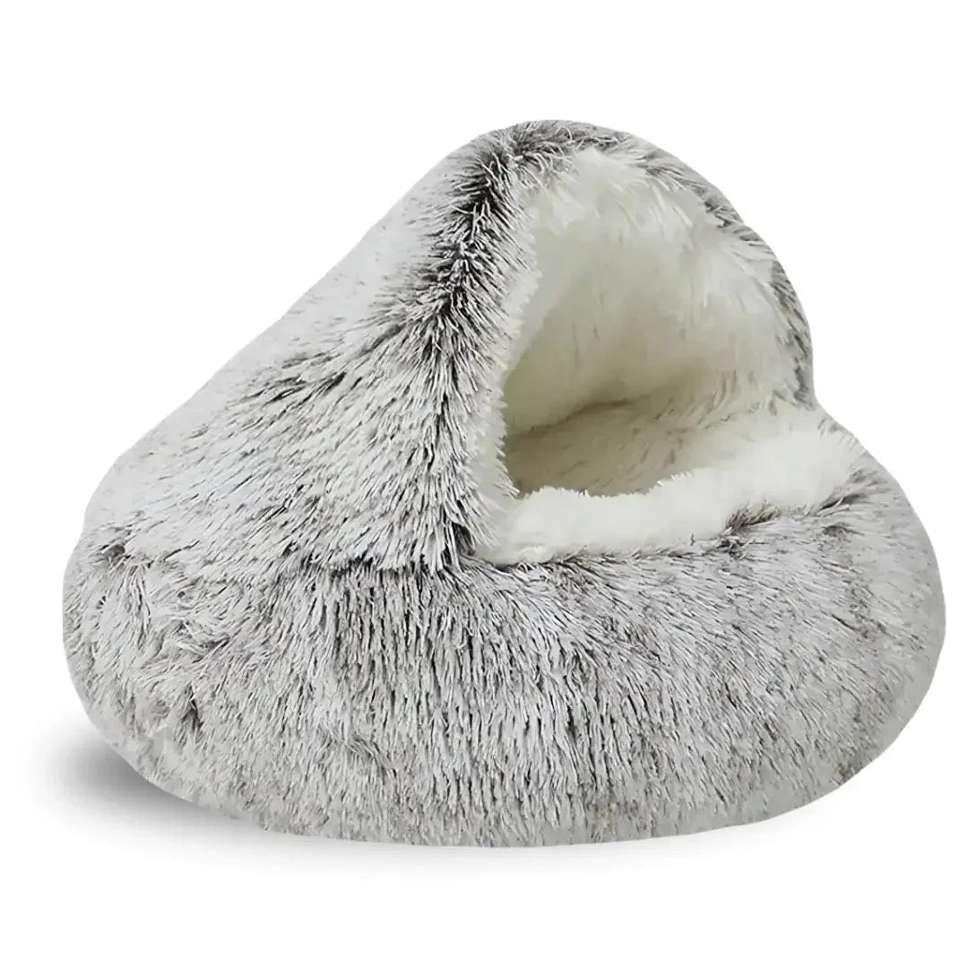 Cueva para Gatos Cama de Peluche Nido Ortopédico