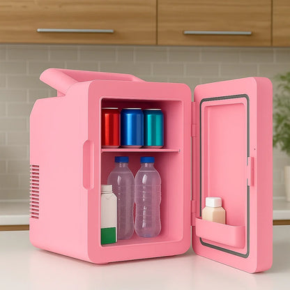Mini-Kühlschrank mit Spiegeltür Tragbarer 12L Kühler
