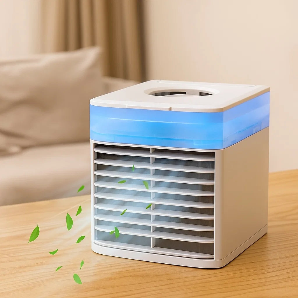 Tragbarer Luftkühler Ventilator Leise Einstellbarer Luftbefeuchter