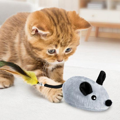 Cat Toy Interactive Plush Mouse with Tail