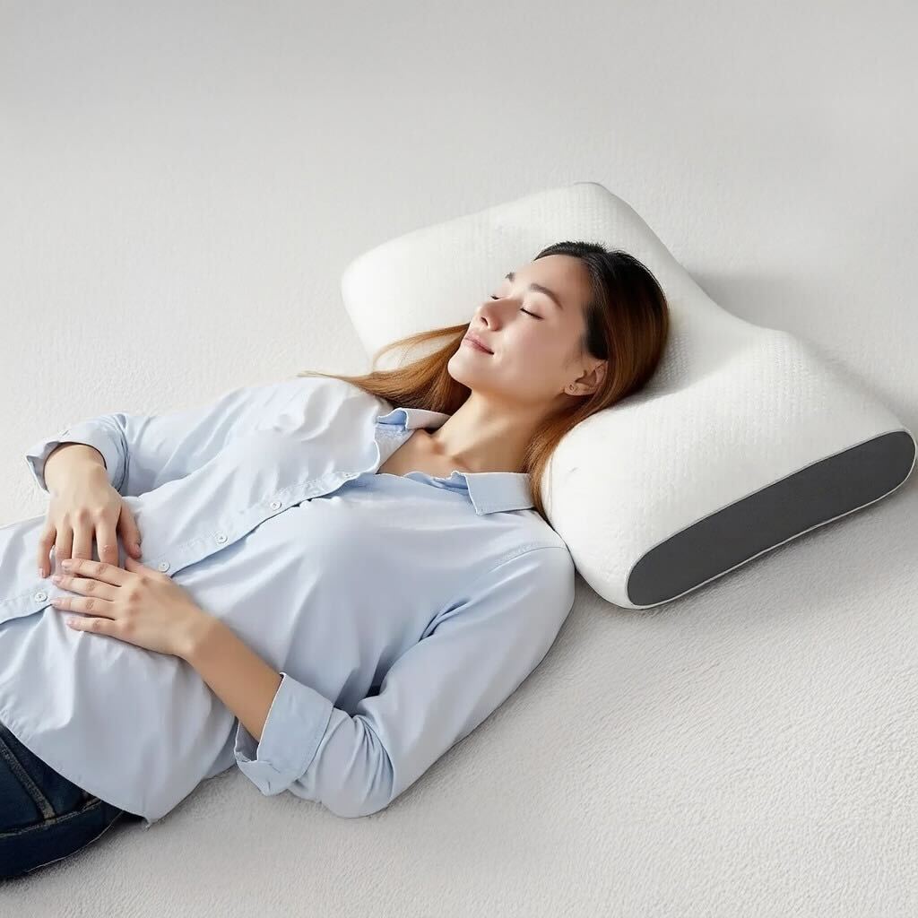 Orthopädisches Nackenstützkissen aus Memory-Schaum